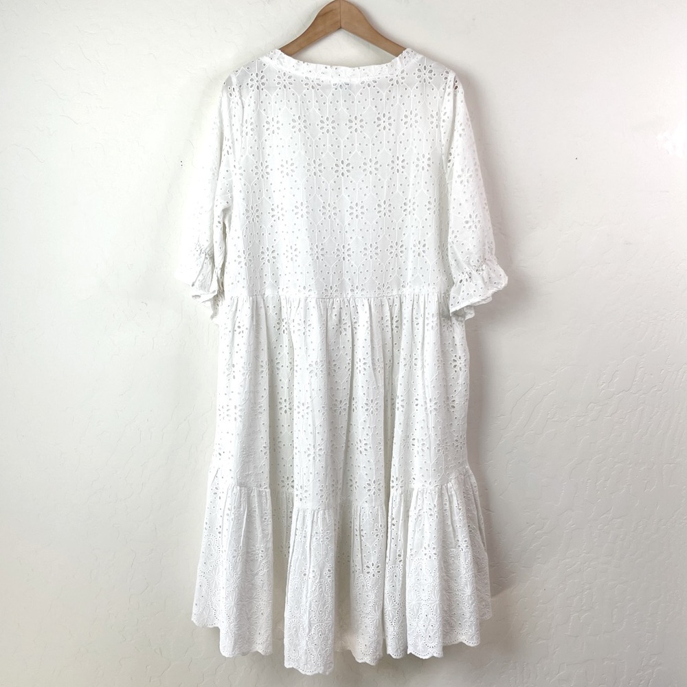 Sundance White Eyelet High-Low Dress - Picture 5 of 16